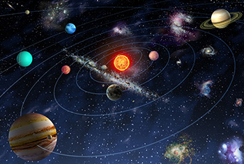nine planets chart