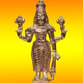 Energized Statue of Standing Vishnu 5 Inches