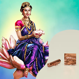 Lakshmi Saraswati Moola Mantra Energized Copper Amulet: 48 Days